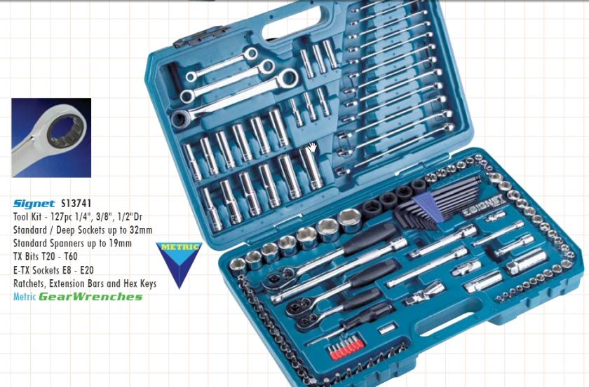 Signet Metric 127 Piece Tool Set.