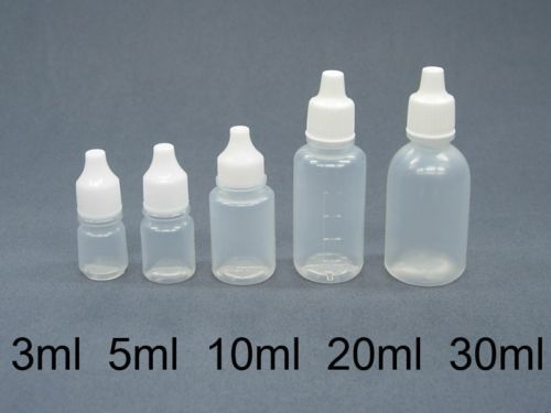 50) Plastic Eye Dropper Bottle squeeze bottle 3 ml  