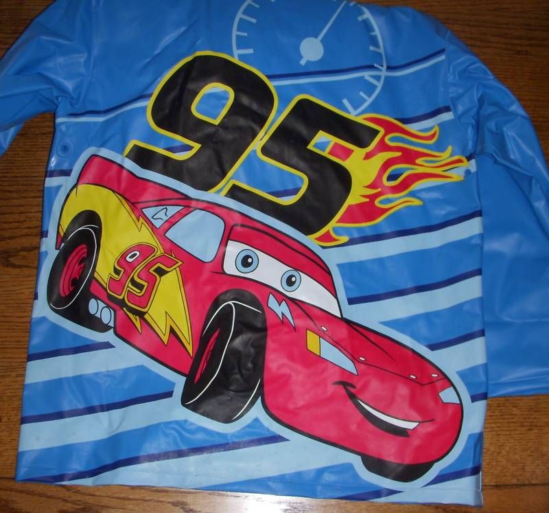 DISNEY CARS HOODIE RAIN JACKET CHILDRENS SZ. L  