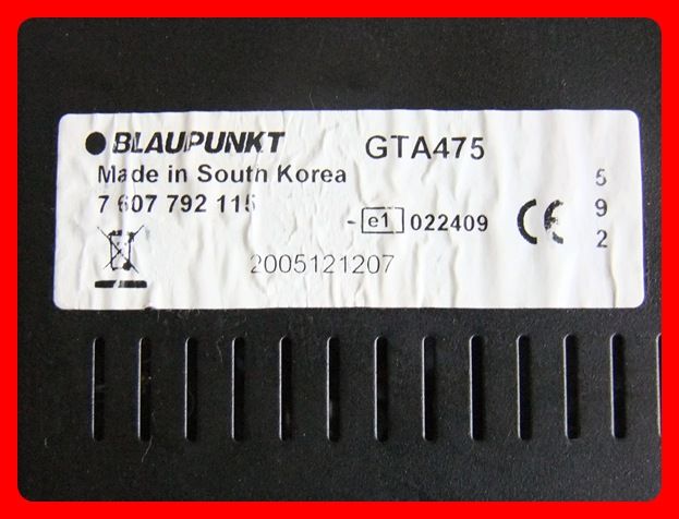 BLAUPUNKT GTA 475 4/3/2 CHANNEL AMPLIFIER 800W IPOD CONNECTION RARE 22 