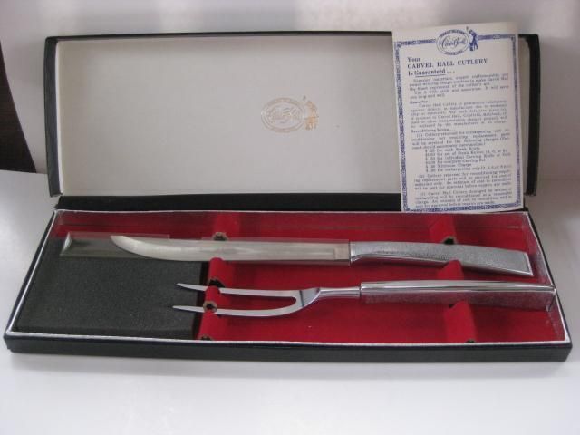 Carvel Hall Towle 2pc Carving Set Knife & Fork USA MIB  