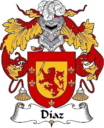 Family Crest 6 Decal  Spanish  Díaz I  