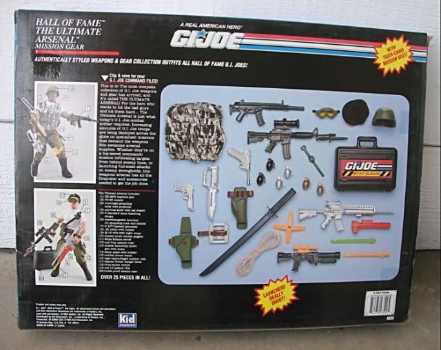 GI JOE HALL OF FAME ULTIMATE ARSENAL WEAPONS GEAR SET  