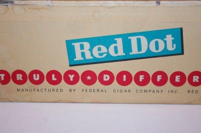 Vintage Red Dot Cardboard Cigar Box  