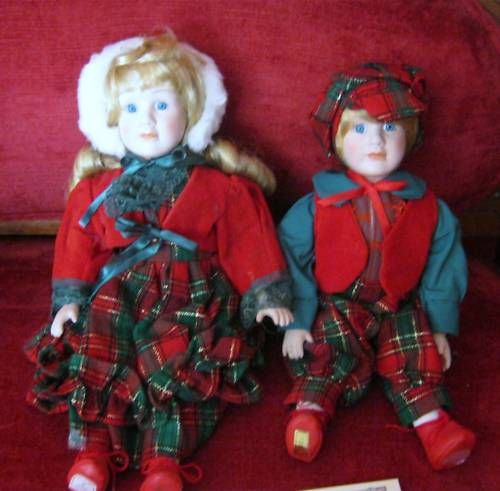 1992 BRINNS CHRISSY & CHRIS COLLECTIBLE DOLLS  