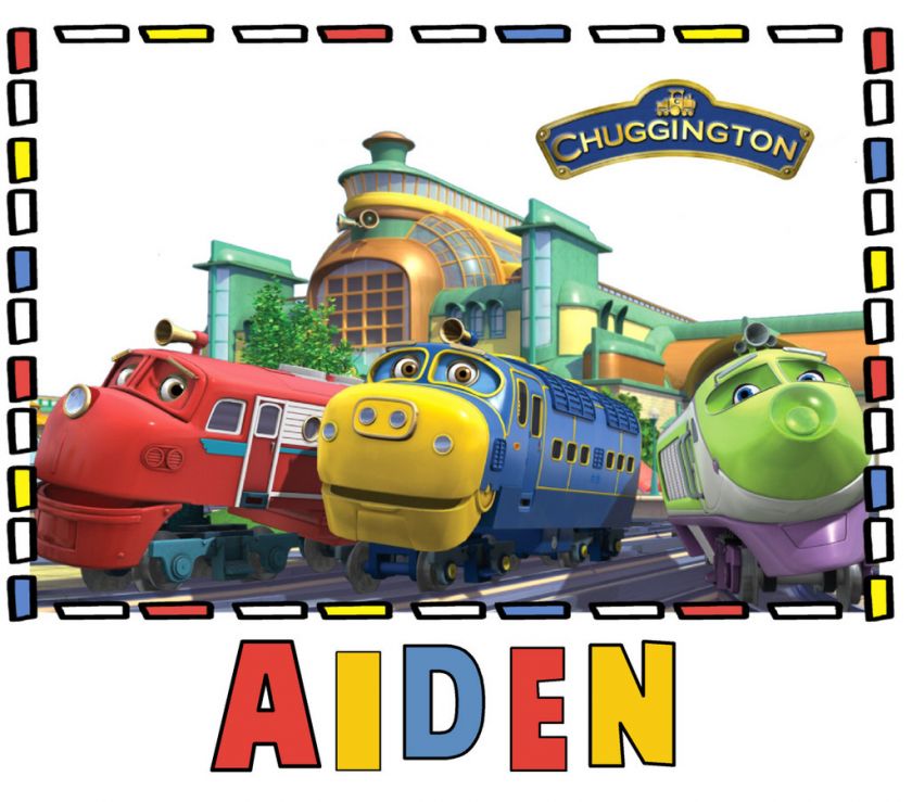 CUSTOM PERSONALIZED CHUGGINGTON TRAIN T SHIRT GIFT  