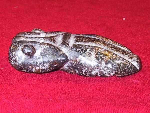 Hongshan Jade Netsuke   Huge Vintage Cicada Carving   