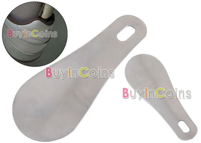 10cm Portable Mini Long Metal Stainless Steel Shoe Horn  