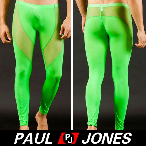   Mesh Long Underwear Thermal Elastic Pants Sheer Runner ET 309  