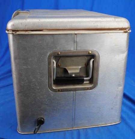 Vintage Old Aluminum Thermaster Poloron Cooler Camping Camper  