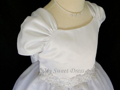   Applique Hem Dress Size 8~14   First Communion, Confirmation  