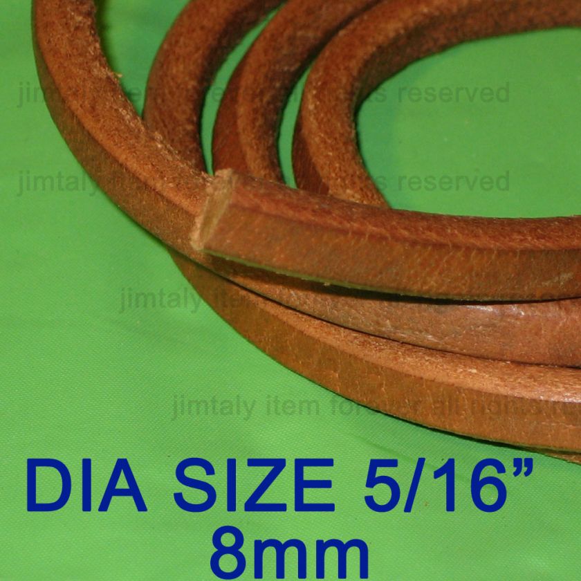 25 feet LEATHER TREADLE BELT BELTING FOR SEWING MACHINE #5/16 (8mm)