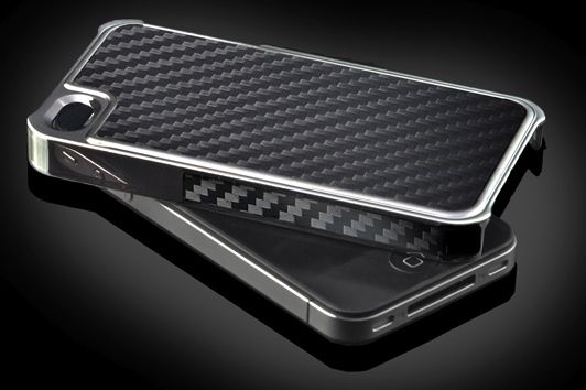 ION Predator Zero Carbon Fiber iPhone 4 and 4S Case   SILVER  