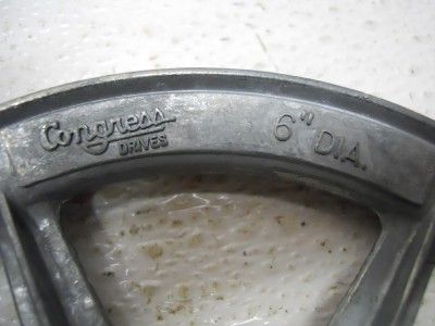 CONGERSS PULLEY ALUMINUM 6DIA 1/2 SHAFT 1/2 BELT  