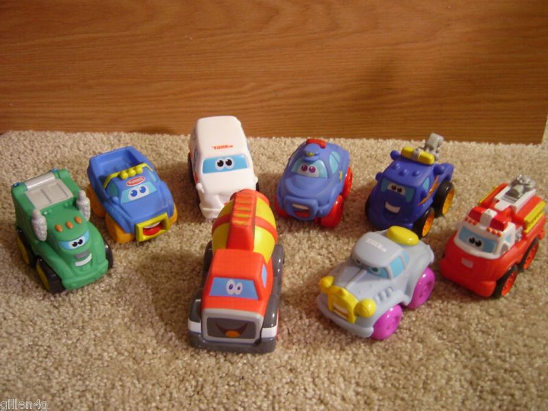 PLAYSKOOL 8 PC SET WHEEL PALS TONKA SOFT CARS LOT  