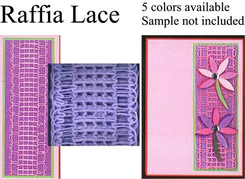 RAFFIA LACE   10M ROLL   FAB for CRAFTS, SCRAPBOOKS NEW  