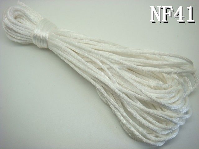 2mm Nylon Chinese Knot Thread Cord Rattail satin Craft Necklace 