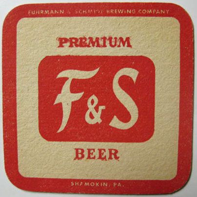 PREMUM BEER Coaster Fuhrmann Schmidt PENNSYLVANIA  