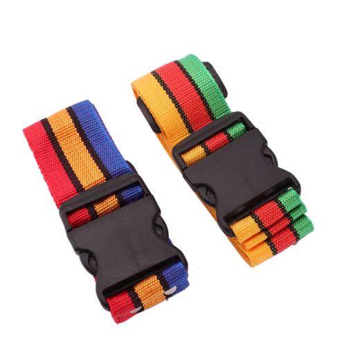 2m Travel Extras Luggage Belt Lock Saft Strap Rainbow  