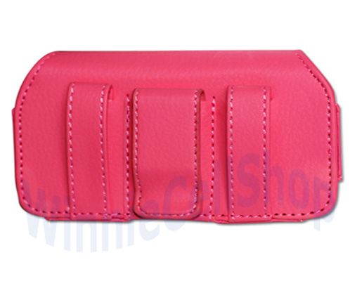   HIGHQUALITY HOT PINK LEATHER BELT CLIP CASE FOR SAMSUNG GALAXY 551