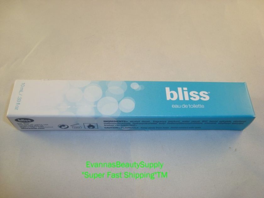 Bliss Spa Eau de Toilette .33 Oz  