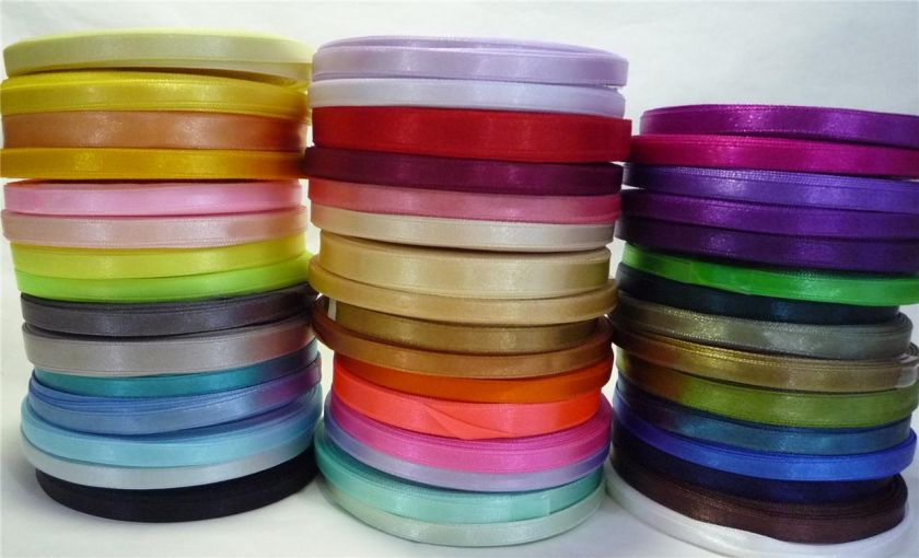 8y Satin Ribbon Trim Single Faced 1/2 13mm UPick SD8 1  