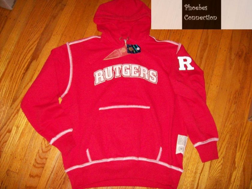 RUTGERS PULLOVER FLEECE HOODY 2XL NCAA SCARLET KNIGHTS  