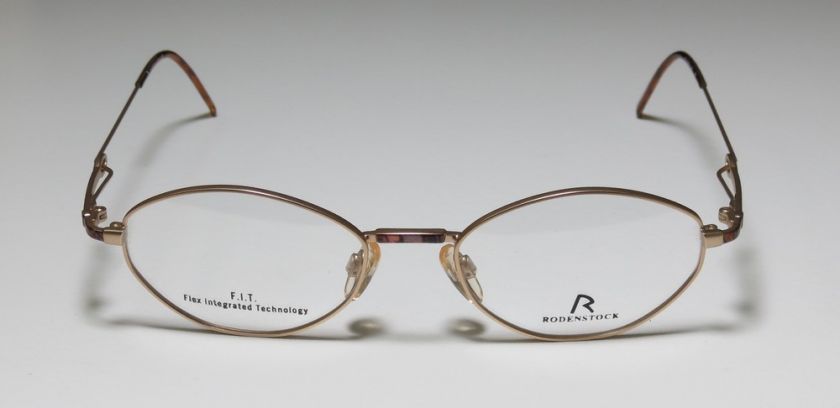 NEW RODENSTOCK R4140 50 17 140 GOLD/COLORFULL PATTERN EYEGLASSES 