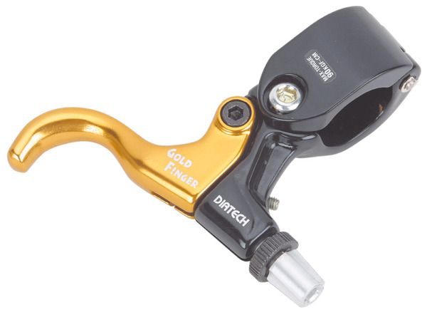 GOLDFINGER Fixie Track BMX Bike Brake Lever RIGHT GOLD  