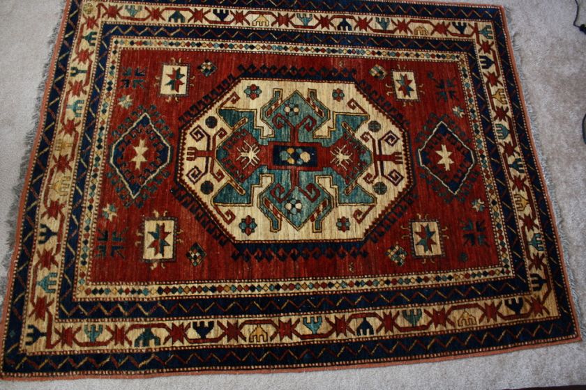 Caucasian Tribal Kazak Persian Oriental Handmade Rug  