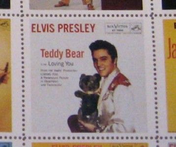 HARD TOFIND MINT Stamps 36 DIFFERENT Elvis Presley EP LP Album Covers 