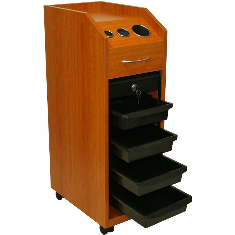 Wooden Cabinet with Removable high density plastic drawers Two Tone 