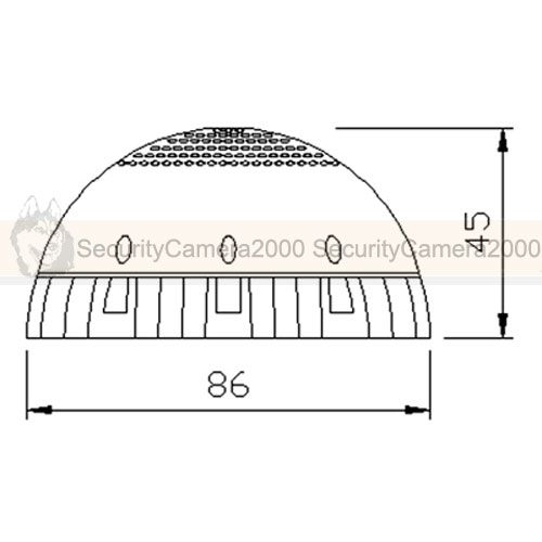 New Powerful Dome IR Array Infrared Illuminator Led Night 120°