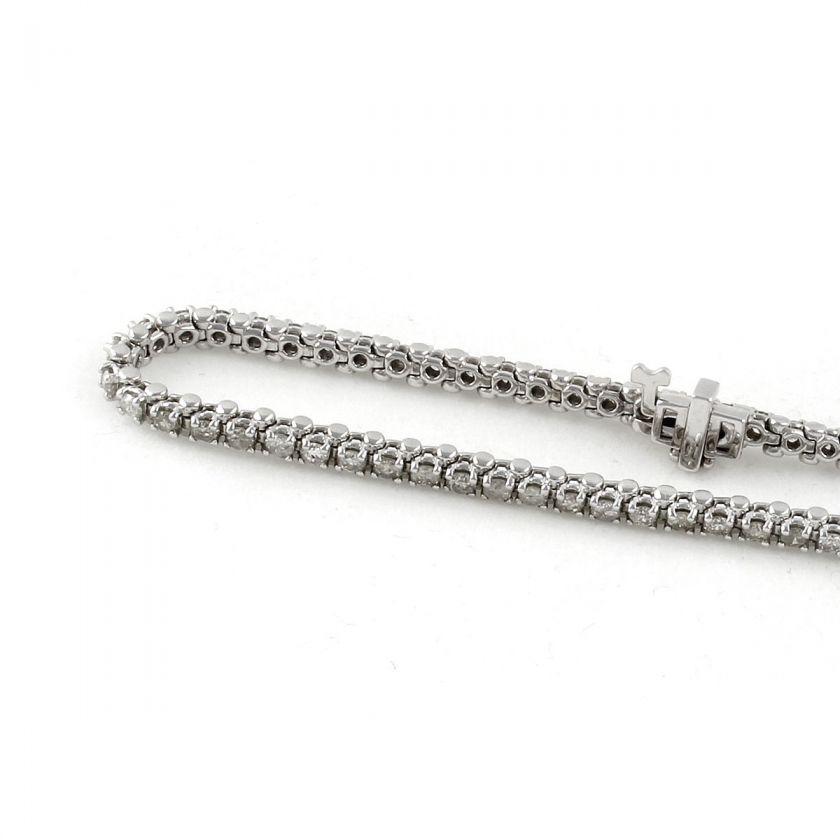   Gold 1.00ct Diamond Tennis Bracelet 9g, 7 long   with Video  