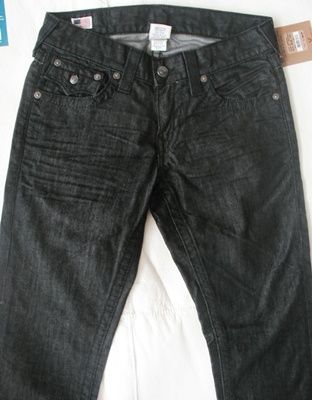   True religion mens Ricky Nickel stud logo jeans in Inglorious  