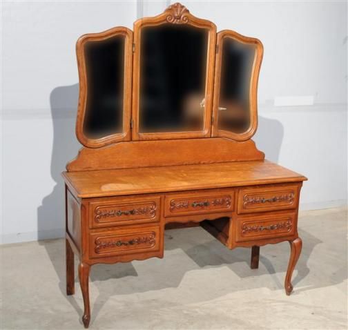 description french louis xv vanity with mirrors glass is still in 