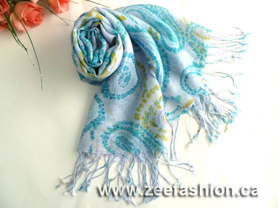 JI/CR/VK/GR LIGHT PASHMINA SILK CASHMERE SCARF SHAWL  