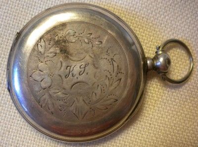 OLD KEY WIND POCKET WATCH  