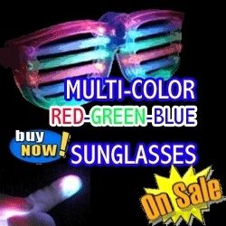 Justin Bieber Fans Flashing LED Shutter Shades Glasses  