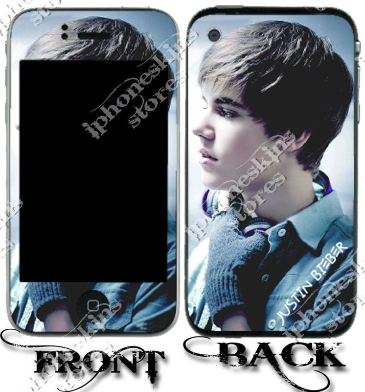 NEW APPLE IPHONE 4 3G 3GS JUSTIN BIEBER TOUR SKINS  