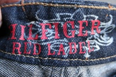 TOMMY HILFIGER RED LABEL WOMENS LONG BLUE JEANS W26 L34  