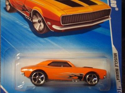 Hot Wheels 2010 Muscle Mania 67 Camaro Orange #086  