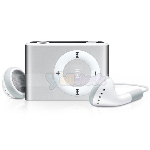 New Mini USB Clip Silver  Music Player Support 1   8GB SD TF Card 