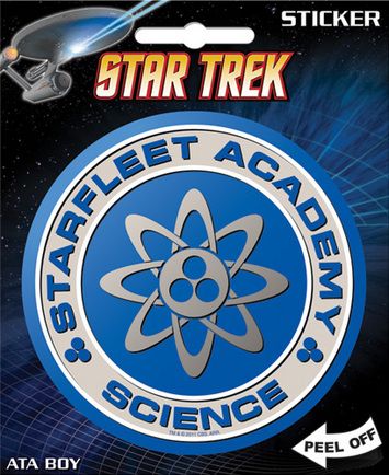 Star Trek Classic Starfleet Academy Science Logo Peel Off Sticker 