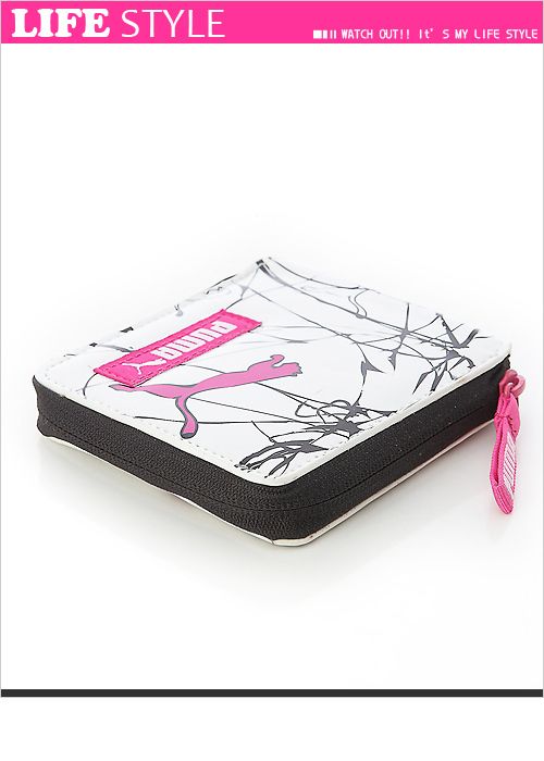 BN Puma Core Lite Zipper Wallet White with Graffiti  