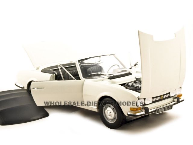 1970 PEUGEOT 504 CABRIOLET WHITE 118 DIECAST NOREV  