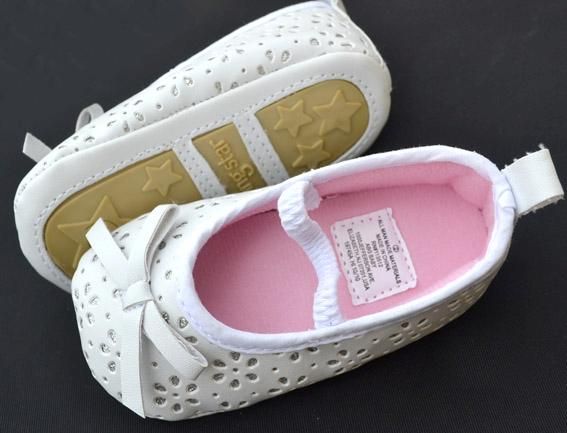 white Mary Jane kids baby toddler girl shoes size 2 3  