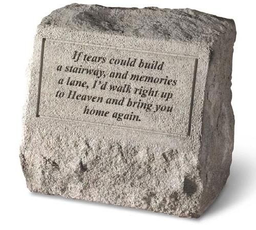 If Tears Could Build Stone Cremation Urn   