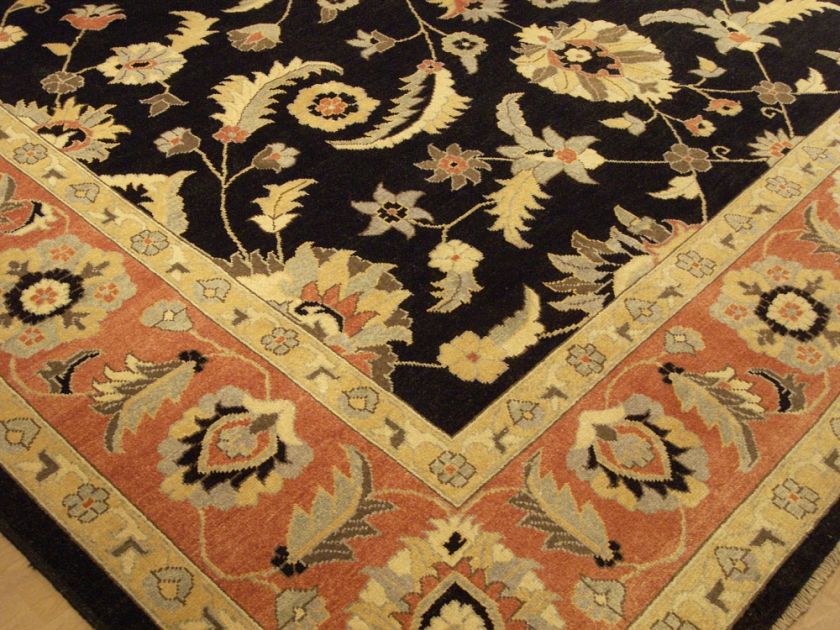 10x14 Handmade Carpet Vegetable Dye Wool Sultanabad Rug  