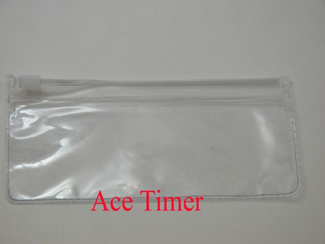 Pack of 10 PVC Zip Lock Bags for display storage Watches Pouch Case 